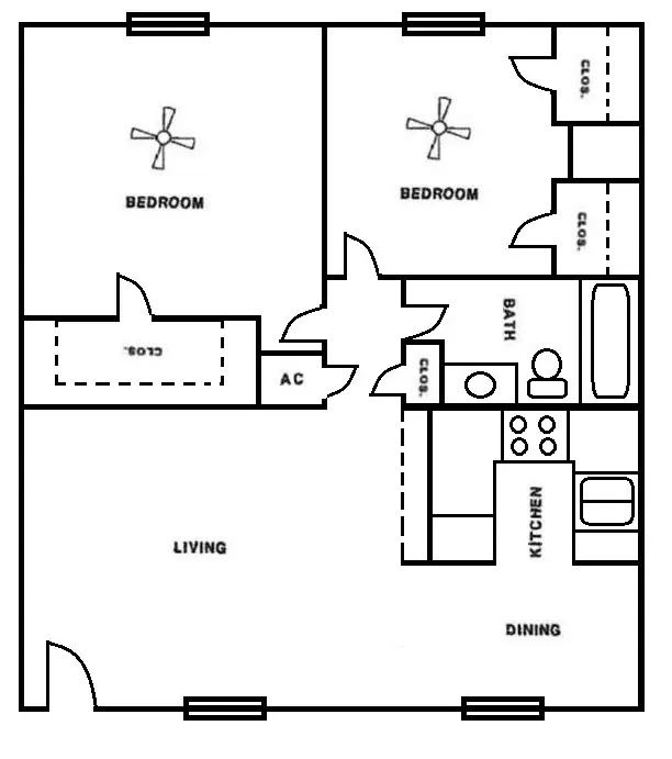 360 degree tour preview of 2 Bed / 1 Bath